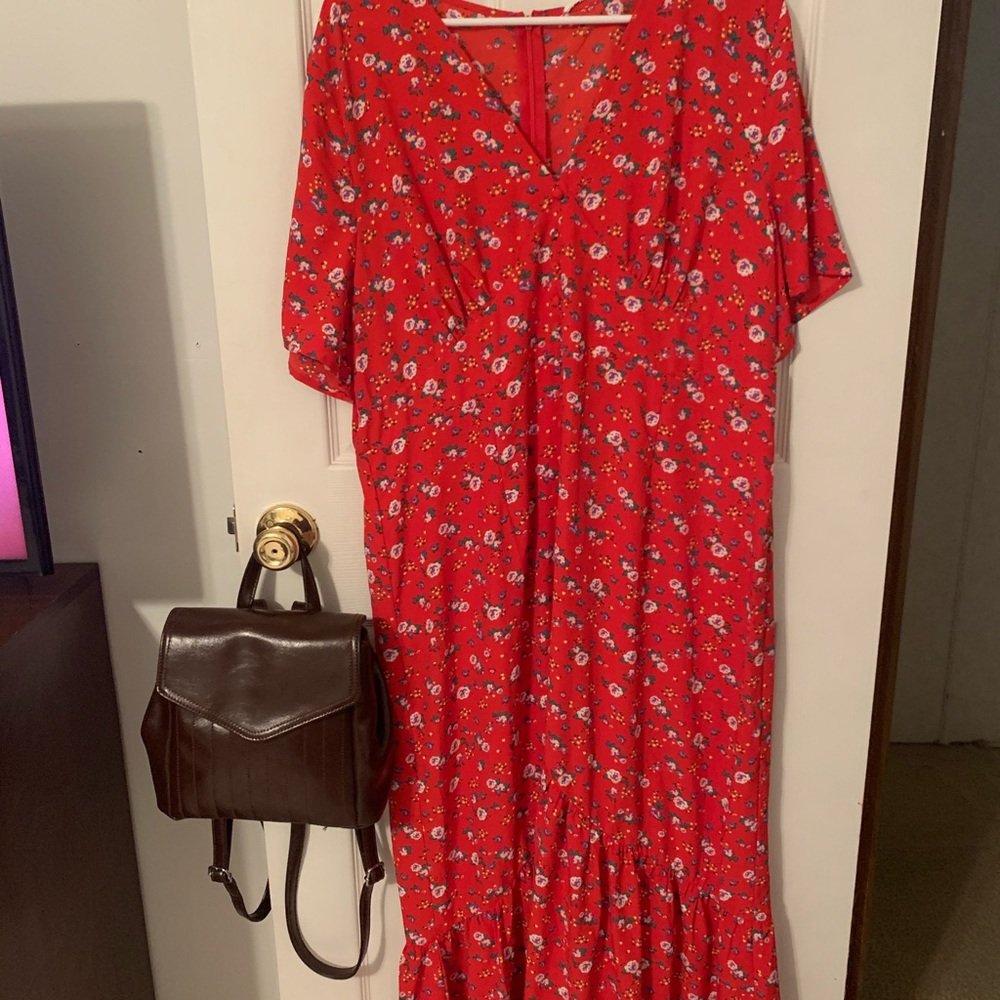 ASOS Red Floral Dress